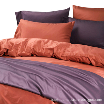 Carrot Red 4 PCS 100% Egyptian Cotton Bedding Sets