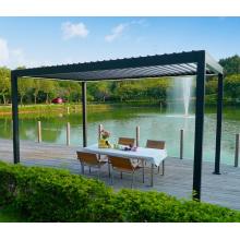 Louvred Sun Shelter Pergola Pérgola de alumínio ajustável