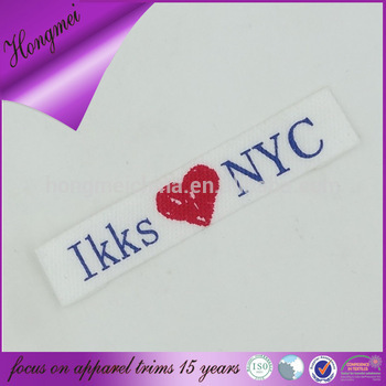 high definition garment print woven label for clothing