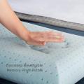 Almohada de espuma de memoria de gel de cubierta lavable con ventilación de pan