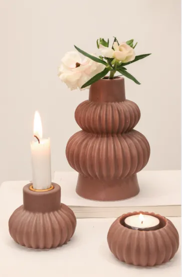 Matte Terracotta Ceramic Pillar