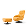 Chaise de bureau Chaise de loisirs de salon en cuir confortable