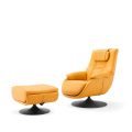 Lounge Chair That Lays Flat Office chair Comfortable Leather Living room Leisure Chair Supplier