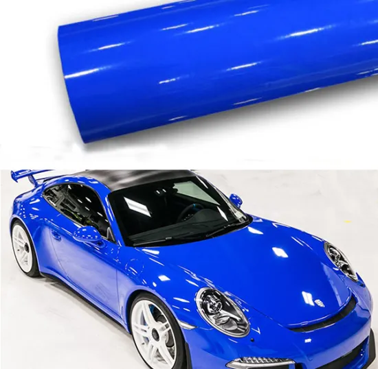 crystal gloss jewelry blue car wrap vinyl