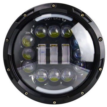ไฟหน้า LED มอเตอร์ขนาด 7 นิ้วสำหรับ Jeep Wrangler และ Harley Bikes - ไฟหน้า Hi -Low H4