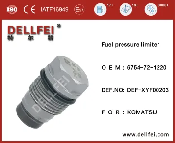 6754-72-1220 Common Rail Relief Valve for Komatsu