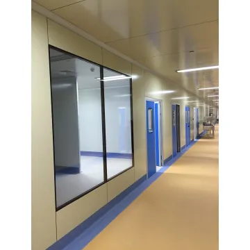 Fenêtre de salle blanche à air trempé