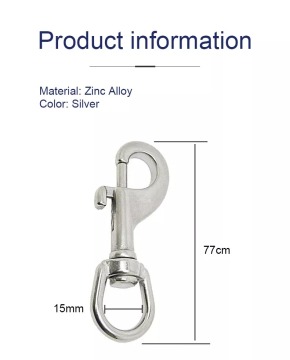 metal swivel snap hooks for handbag,swivel bag dog leash bolt trigger snap hook for bag