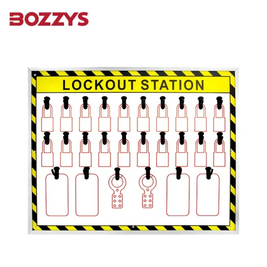 BOZZYS 660x520MM Industrial Safety Lockout/Tagout Shadowboard