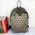 New casual rhomboid backpack casual fashion geometric student backpack with large capacity