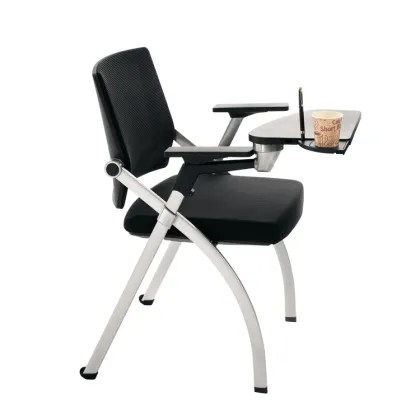 Modern Design Conference Chair with Writing Tablet - Fashionable School Furniture for Training or Conference Rooms