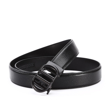 ZD262 Men's Genuine Leather Business Belt with Automatic Buckle and Cowhide Waistband - Brand Designer Belt