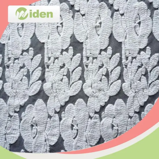 Lace Dress Fabric Curtain Raw Material Indian Embroidered Cotton Fabric