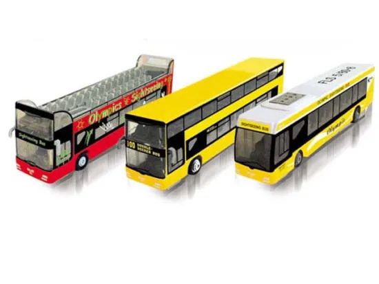 DIE CAST PULL BACK BUS
