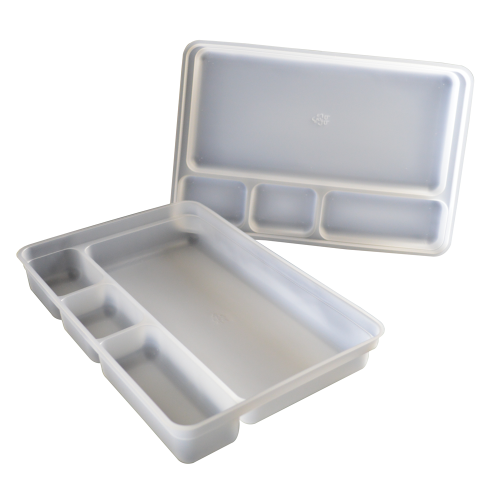 ISO 13485 four compartment tray