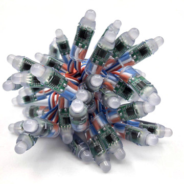 DC12V RGB PIXEL ROUND LED LED Φώτα συμβολοσειράς - 50pcs WS2811