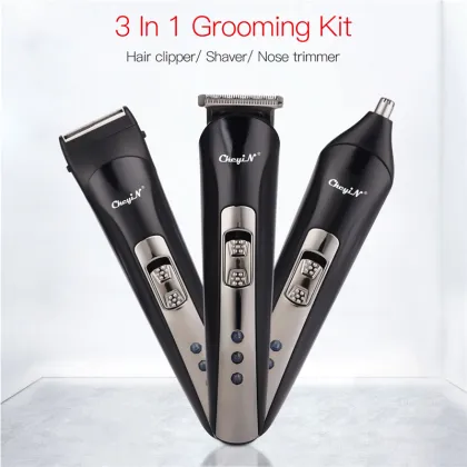 Wireless Electric Hair Clipper Rechargeable Hair Trimmer Kit Professional Ear Nose Hair Remover Sideburns Shaver Home Haircutter