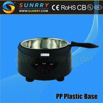 Commercial chocolate melting pot with PP plastic base chocolate melters pot (SUNRRY SY-CL1A)
