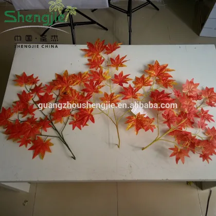 CHY070919 Garden decoration plastic maple leaf/leaf for maple tree making
