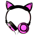 Headphone Telinga Kucing Bersinar Ramah Kulit Lembut