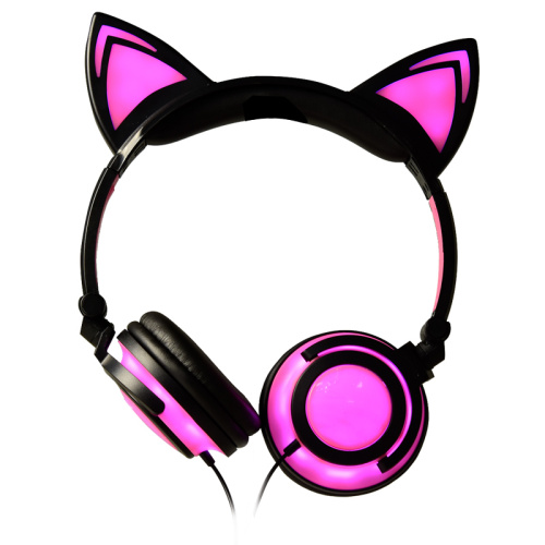 Soft Skin Friendly Glowing Cat Ear Headphone