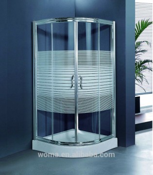 white line Glass,clean glass Shower Room