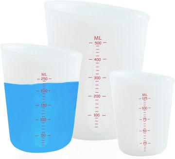 YIGO 500ML Silicone Measuring Cups for Epoxy Resin, Butter, Chocolate