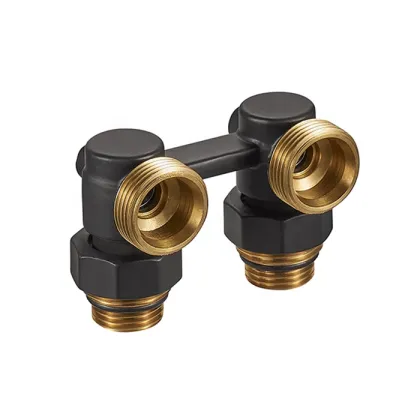 Brass Radiator H Valve for Radiant Floor Hydronic Heating - BJ36001-J