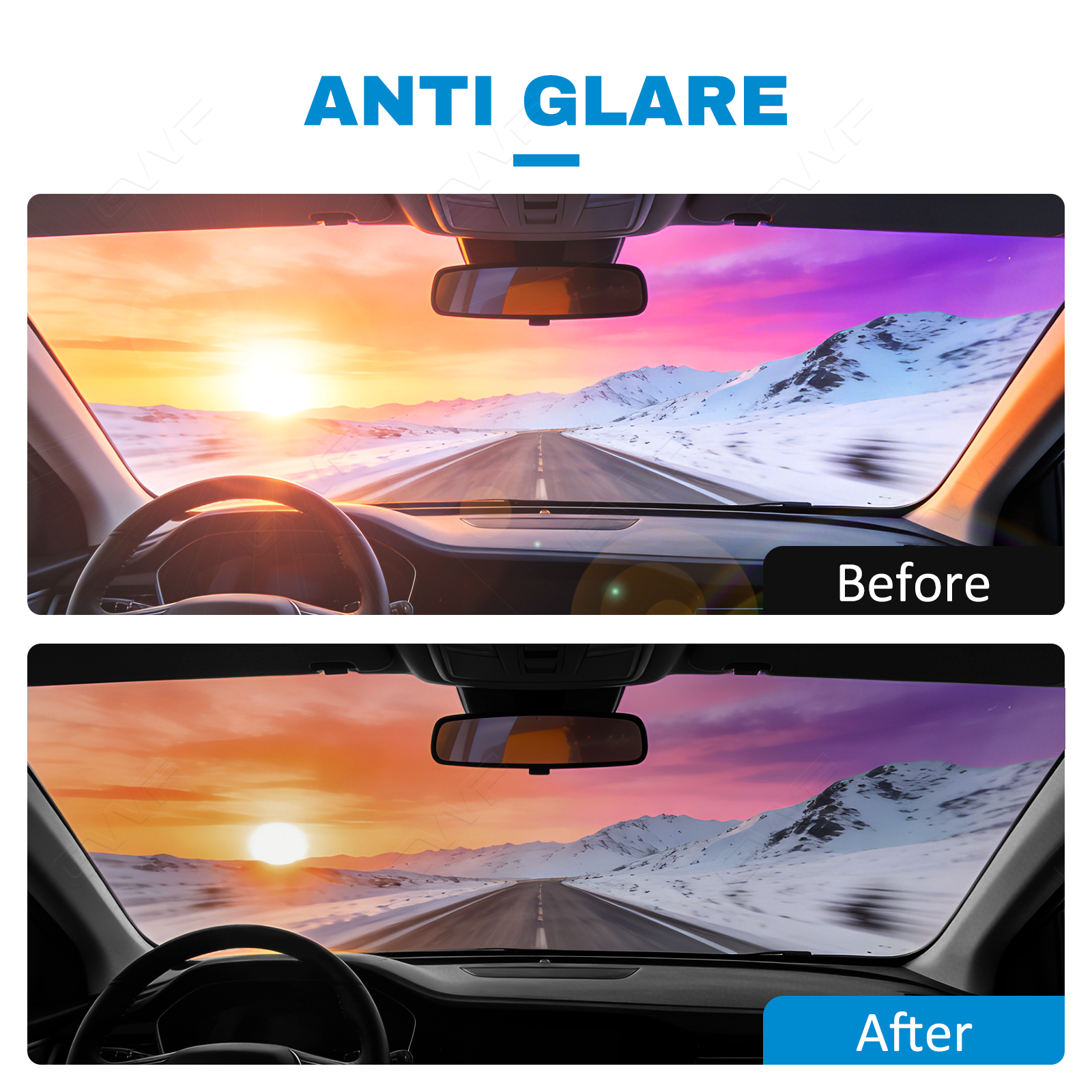 KPU прозрачная видимая защитная пленка для лобового стекла толщиной 6,5 мил