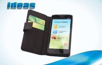 Black Cowhide Huawei Leather Case for Huawei Ascend D1 U951