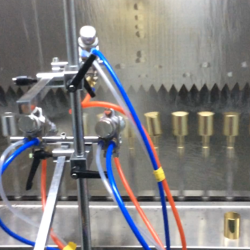 glass bottle with metal lid painting machine