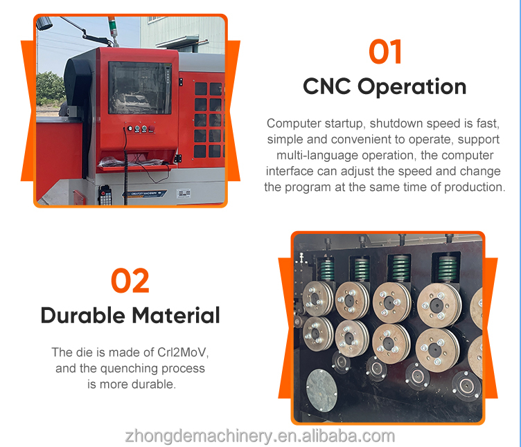 ZD-3D-6014 Model 6mm-14mm 3D Steel Wire Bending Machine for Car Auto Parts and Hardware