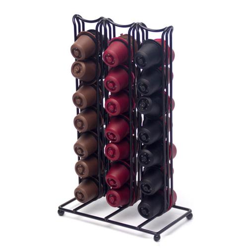 42 Coffee Capsules Pods Holder Space Saving Dispenser Storage Stand Display Rack Organizer