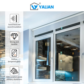 Alluminium Windows Casement Aluminum Thermal Break Casement Windows French Design Supplier