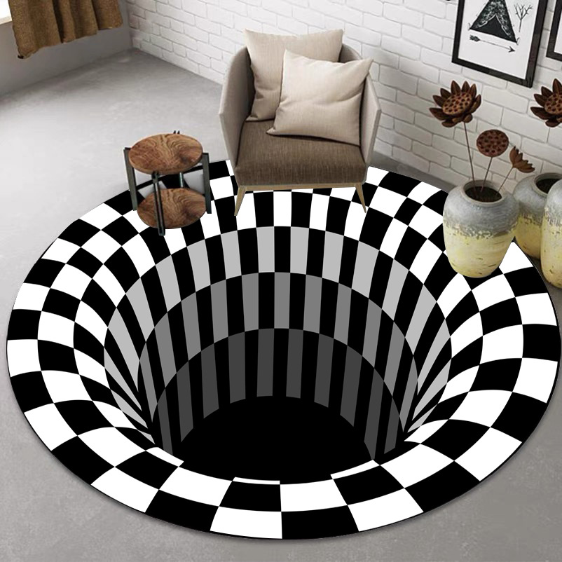 3D non-slip floor mats in the bathroom