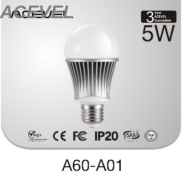 B22 LED bulb 5W dimmable TUV CE RoHS REACH 3000K