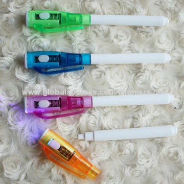 Promotional creative customized permanent invisible ink UV novelty pen