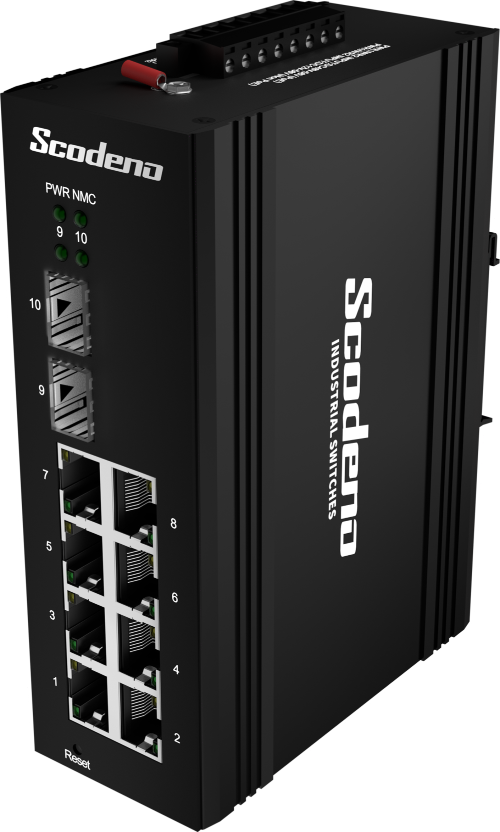 2 Base x 8 Base-T Industrial Ethernet Switch