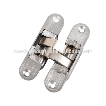 23*95mm Zinc alloy or stainless steel hidden hinges for wooden doors adjustable hinge