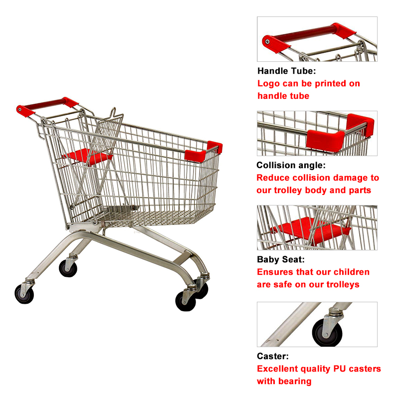 shopping cart with 4 wheels