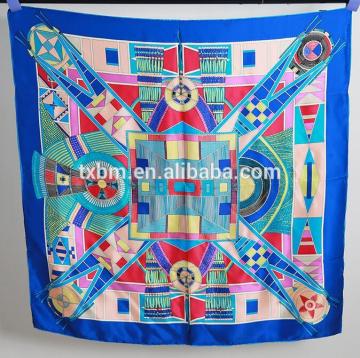 Customize Christmas gift, printed silk scarf, square satin scarf
