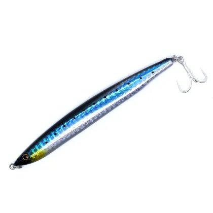 Stocked Needle Stickbait Fish Lure 10.5cm 27g Sinking Pencil Lure with VMC Hooks for Saltwater Fishing