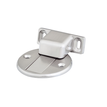 Zinc alloy brushed nickel magnetic door stop
