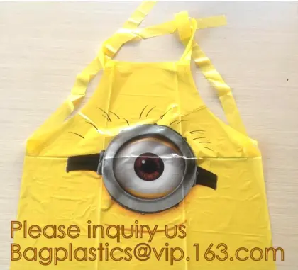 Plastic disposable kitchen pe apron, disposable, aprons, LDPE apron, HDPE apron, PE apron