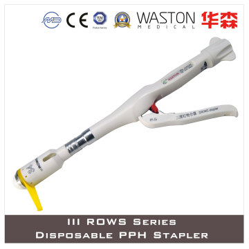 Iiirows Series Disposable Three-Row-Staple Pph Stapler