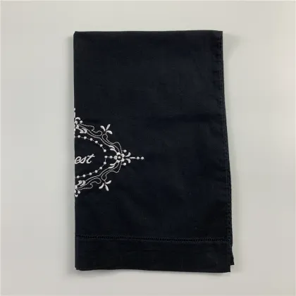 Hand Towels white Floral Embroidery Handkerchief