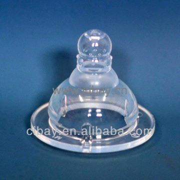 Silicone thermal baby bottle nipple