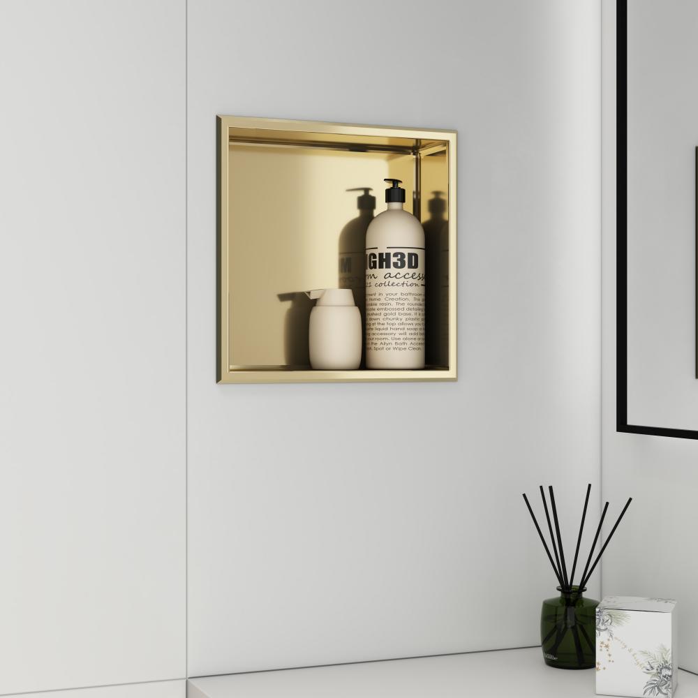 Golden Small Shower Niche