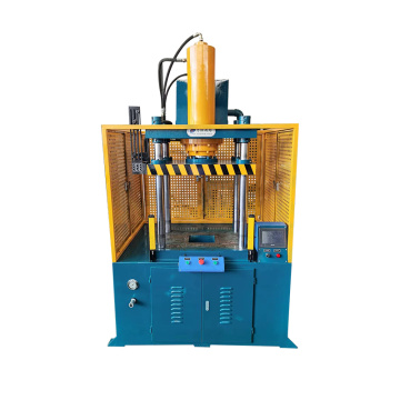 Trimming hydraulic press with funnel