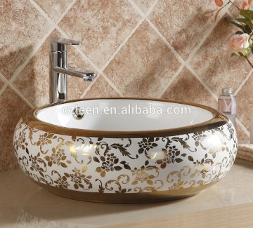 bathroom gold wash basin